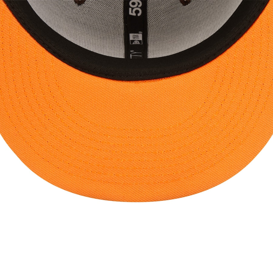 New Era Boston Celtics Brown Burnt Wood Orange Popsicle 59FIFTY Fitted Hat