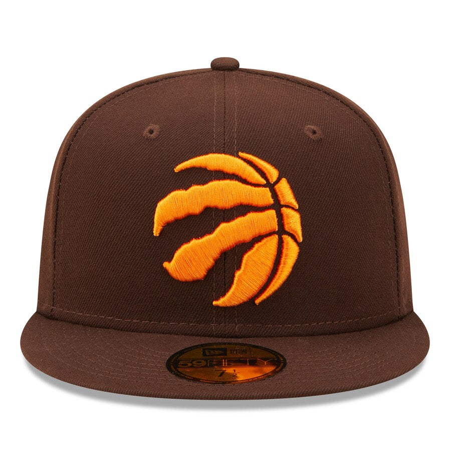 New Era Toronto Raptors Brown Burnt Wood Orange Popsicle 59FIFTY Fitte