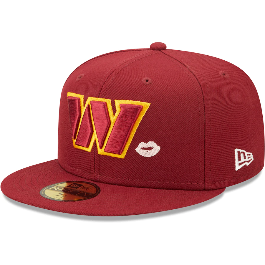 New Era Washington Commanders Lips 59FIFTY Fitted Hat