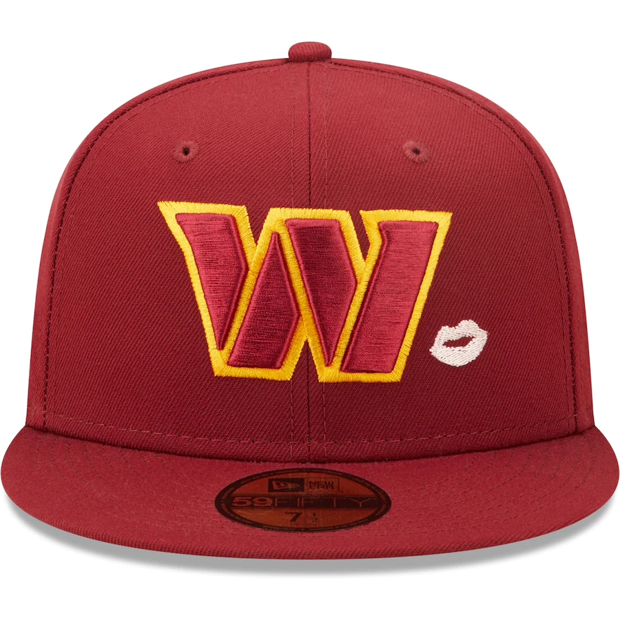 New Era Washington Commanders Lips 59FIFTY Fitted Hat