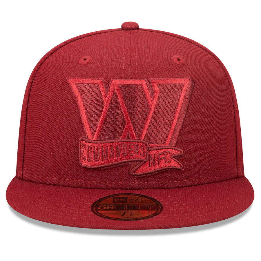New Era Washington Commanders Burgundy Tonal 2022 Sideline 59FIFTY Fit
