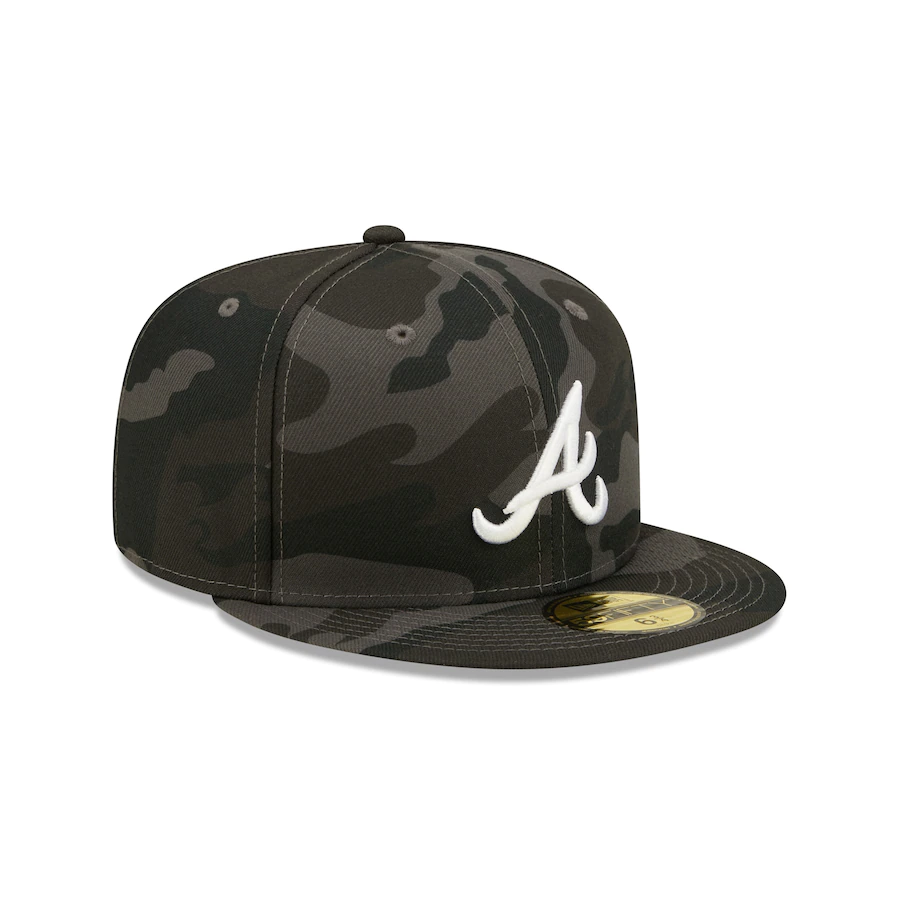 New Era Atlanta Braves Camo Dark 59FIFTY Fitted Hat