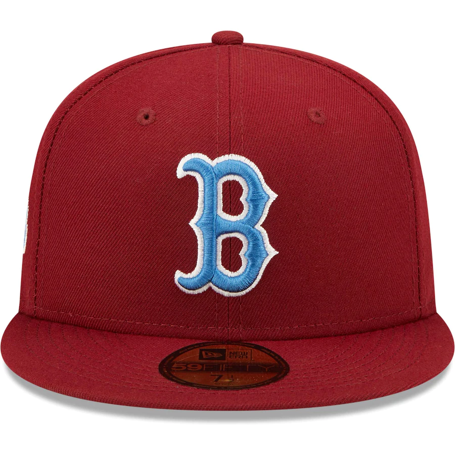 New Era Boston Red Sox Cardinal 2004 World Series Air Force Blue Undervisor 59FIFTY Fitted Hat