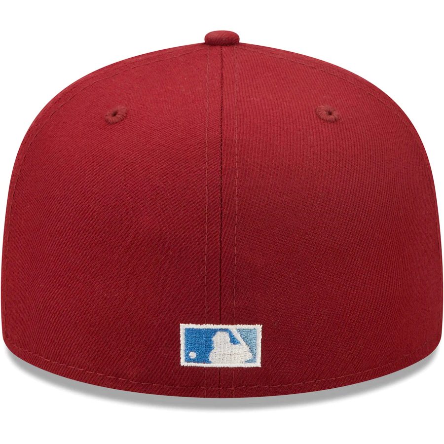 New Era Anaheim Angels Cardinals 40th Season Air Force Blue Undervisor 59FIFTY Fitted Hat