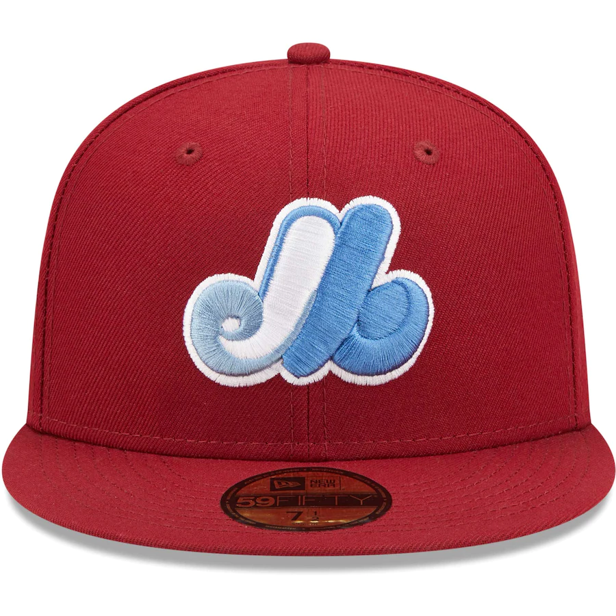 New Era Montreal Expos Cardinal 25th Anniversary Air Force Blue Undervisor 59FIFTY Fitted Hat