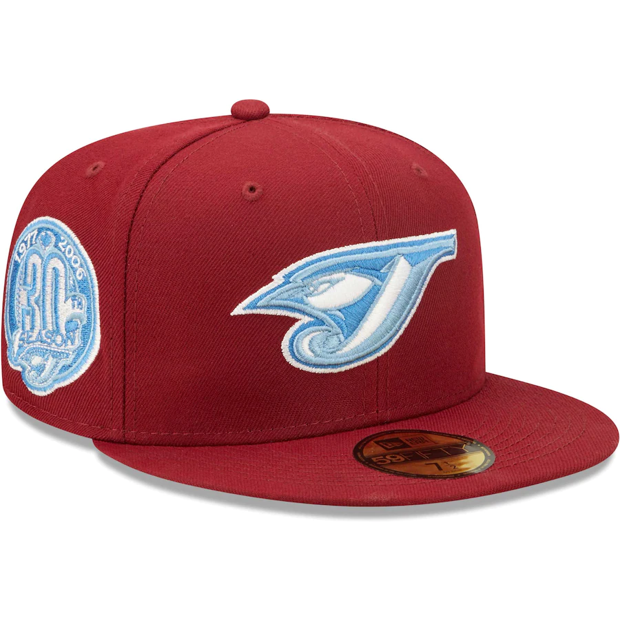 New Era Toronto Blue Jays Cardinal 30th Season Air Force Blue Undervisor 59FIFTY Fitted Hat