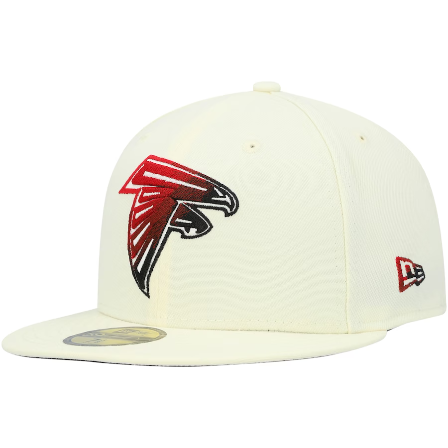 New Era Atlanta Falcons Alt Cream Chrome Color Dim 59FIFTY Fitted Hat