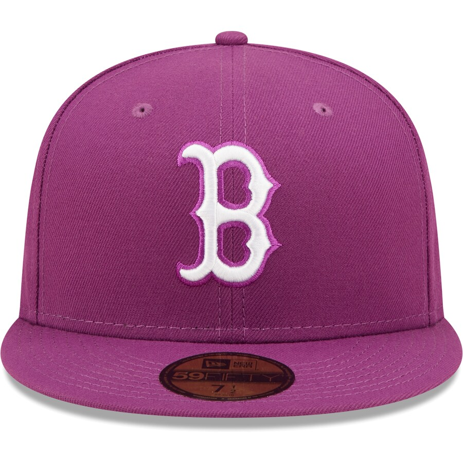 New Era Boston Red Sox Grape Logo 59FIFTY Fitted Hat