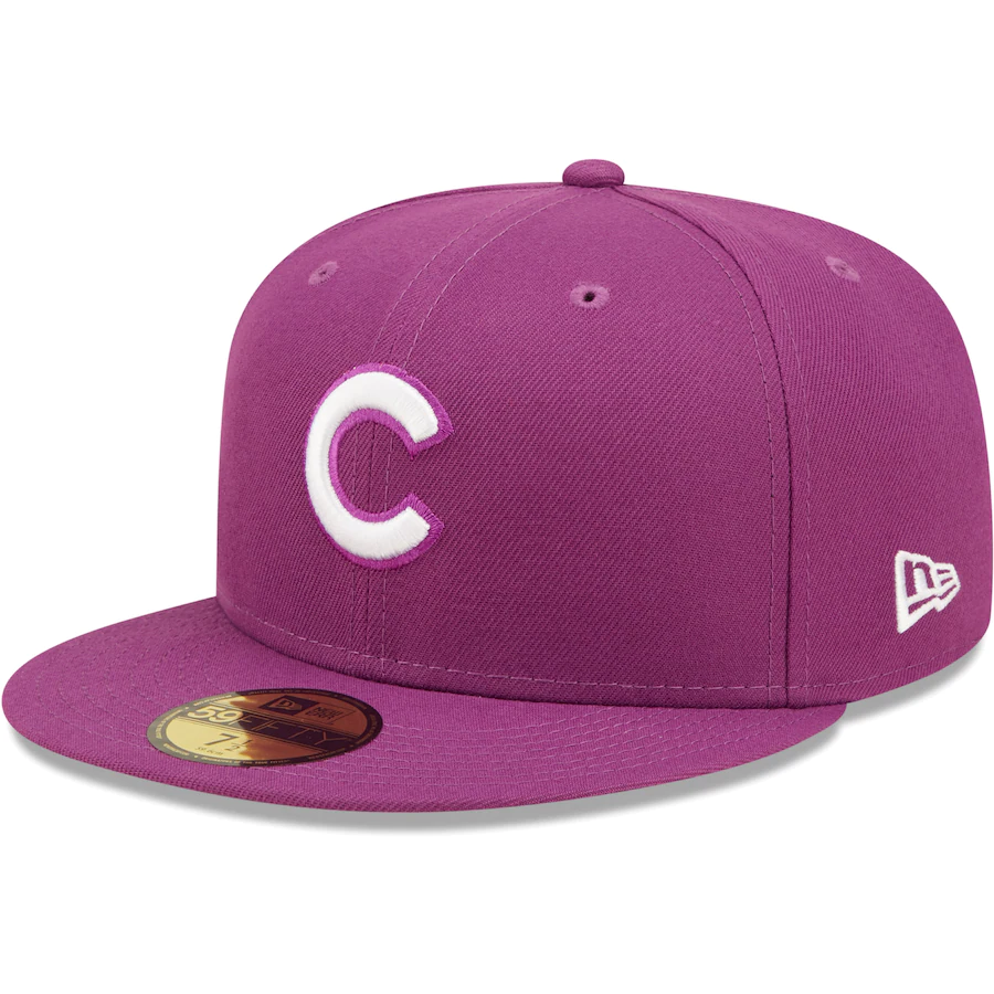 New Era Chicago Cubs Grape Logo 59FIFTY Fitted Hat