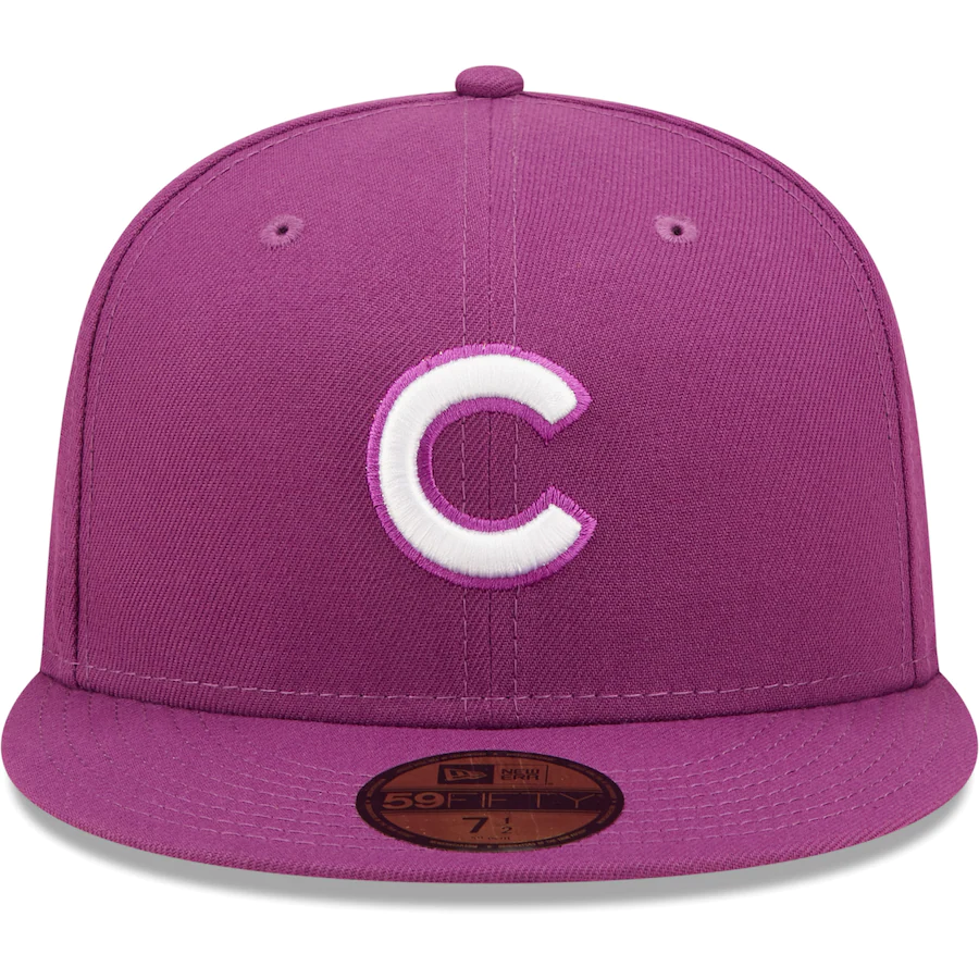New Era Chicago Cubs Grape Logo 59FIFTY Fitted Hat
