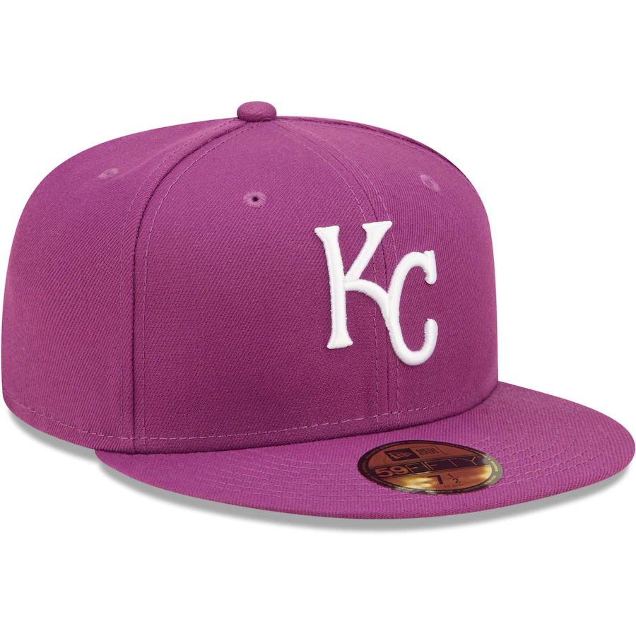 New Era Kansas City Royals Grape Logo 59FIFTY Fitted Hat