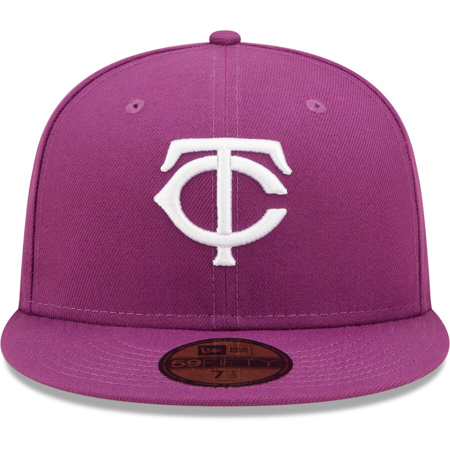 New Era Minnesota Twins Grape Logo 59FIFTY Fitted Hat