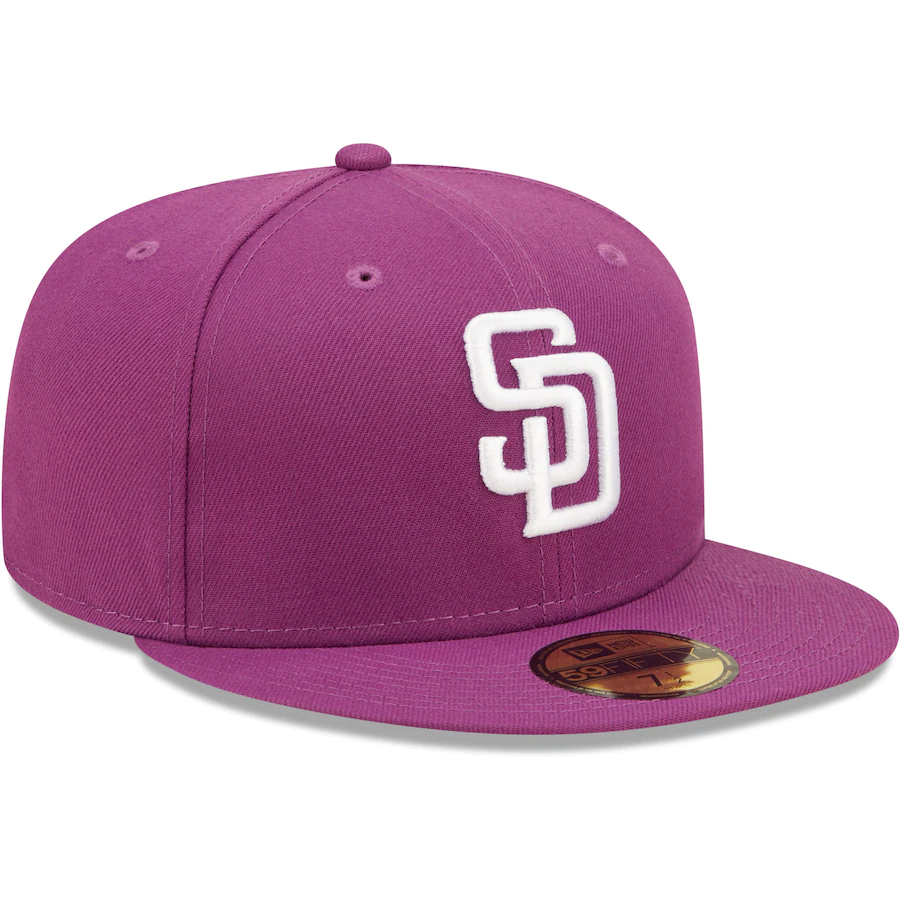 New Era San Diego Padres Grape Logo 59FIFTY Fitted Hat