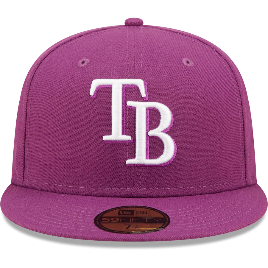 New Era Tampa Bay Rays Grape Logo 59FIFTY Fitted Hat