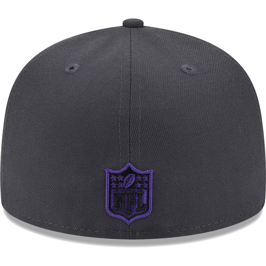 New Era Baltimore Ravens Graphite Color Dim 59FIFTY Fitted Hat