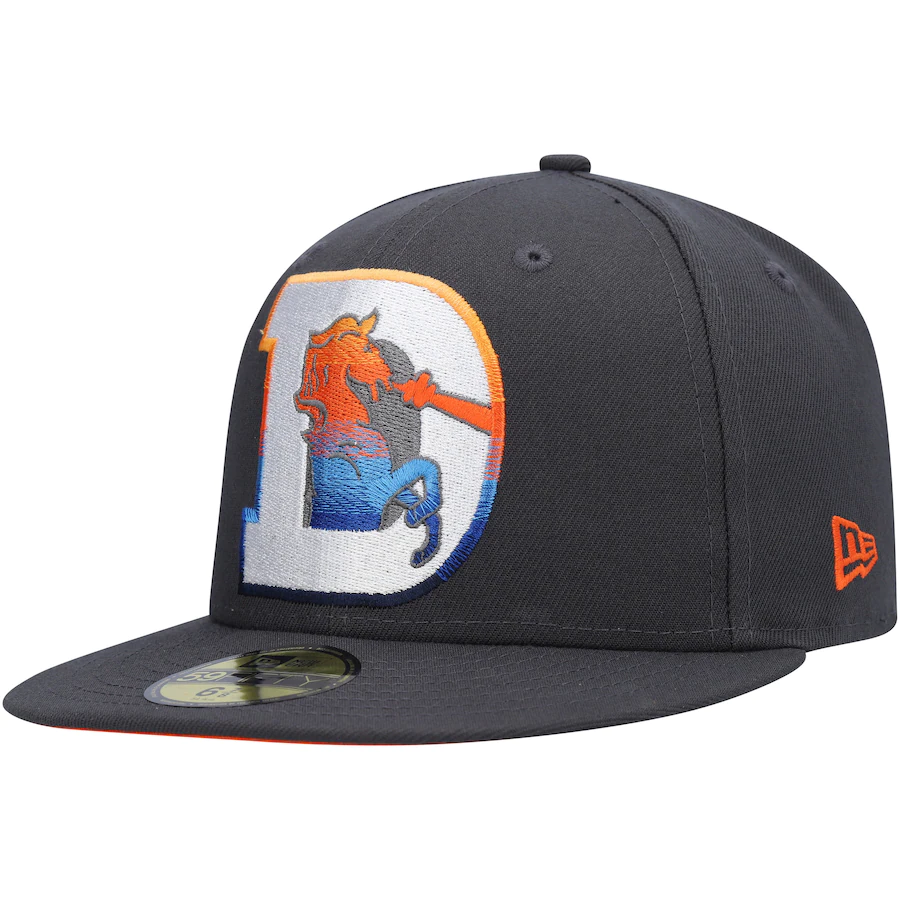 New Era Denver Broncos Alt Graphite Color Dim 59FIFTY Fitted Hat