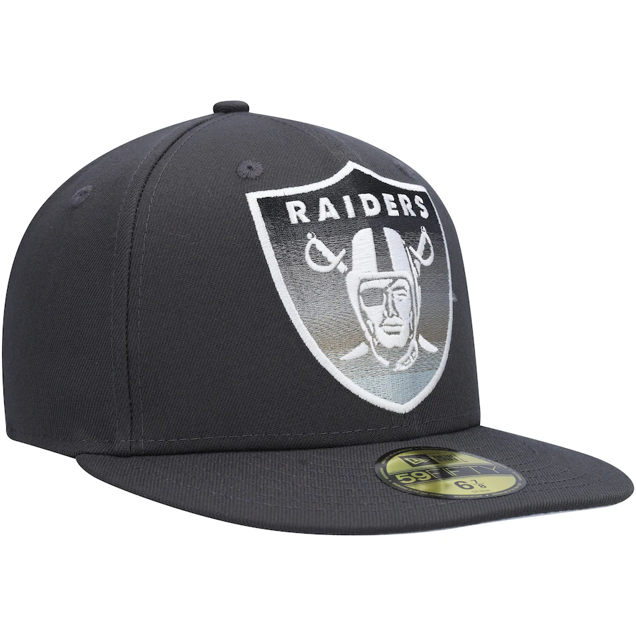 New Era Las Vegas Raiders Graphite Color Dim 59FIFTY Fitted Hat