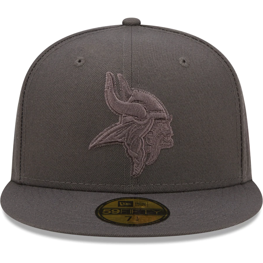 New Era Minnesota Vikings Graphite Color Pack 59FIFTY Fitted Hat