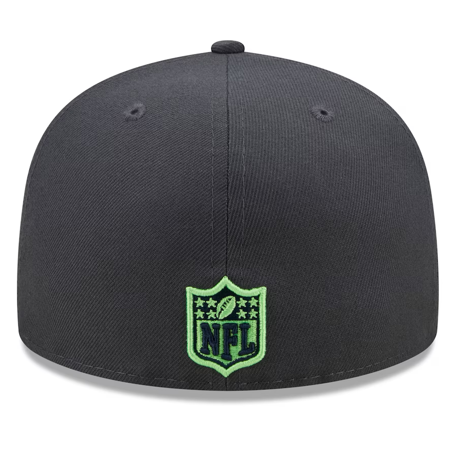 New Era Seattle Seahawks Graphite Color Dim 59FIFTY Fitted Hat
