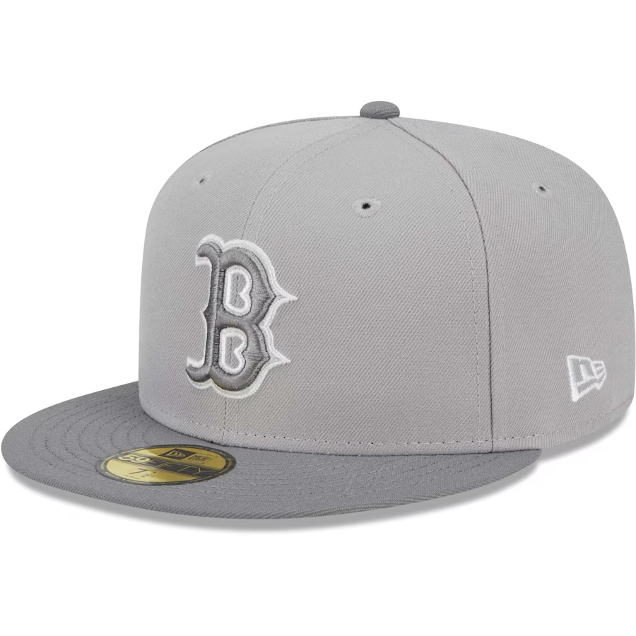 New Era Boston Red Sox Gray Green Undervisor 2023 59FIFTY Fitted Hat