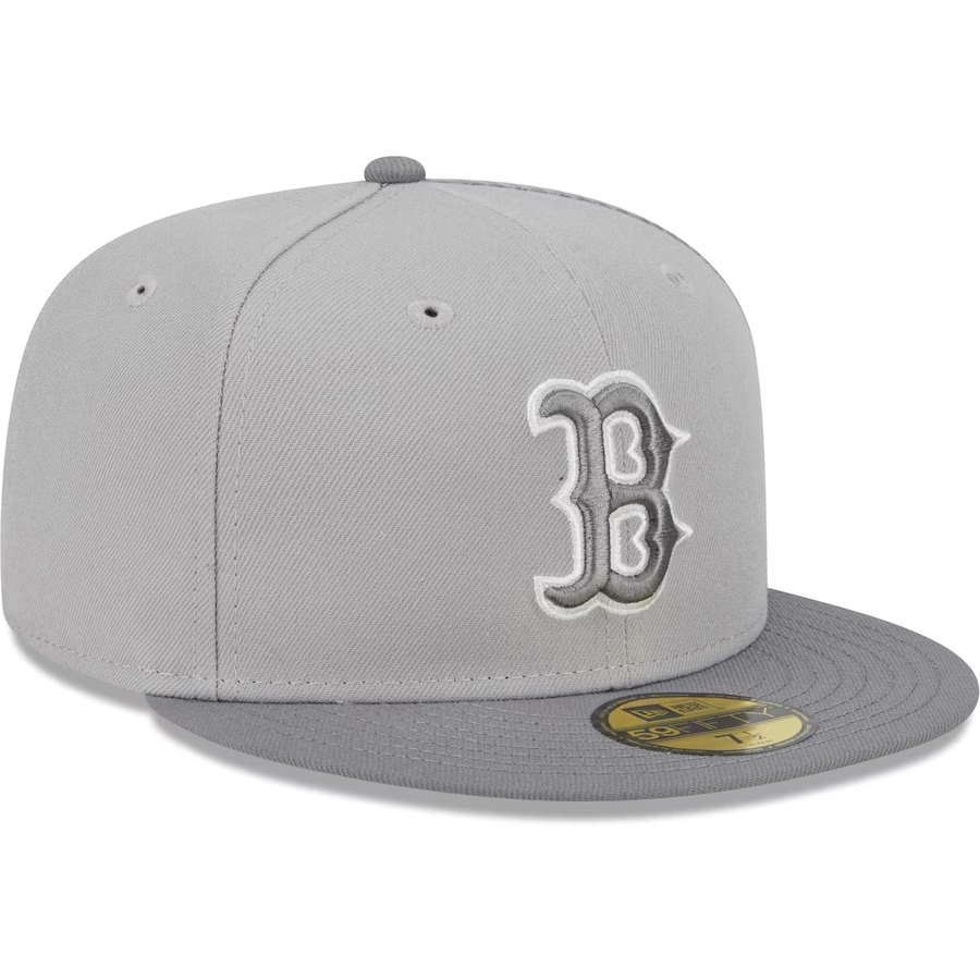 New Era Boston Red Sox Gray Green Undervisor 2023 59FIFTY Fitted Hat