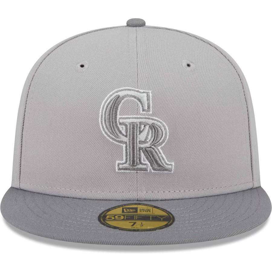 New Era Colorado Rockies Gray Green Undervisor 2023 59FIFTY Fitted Hat