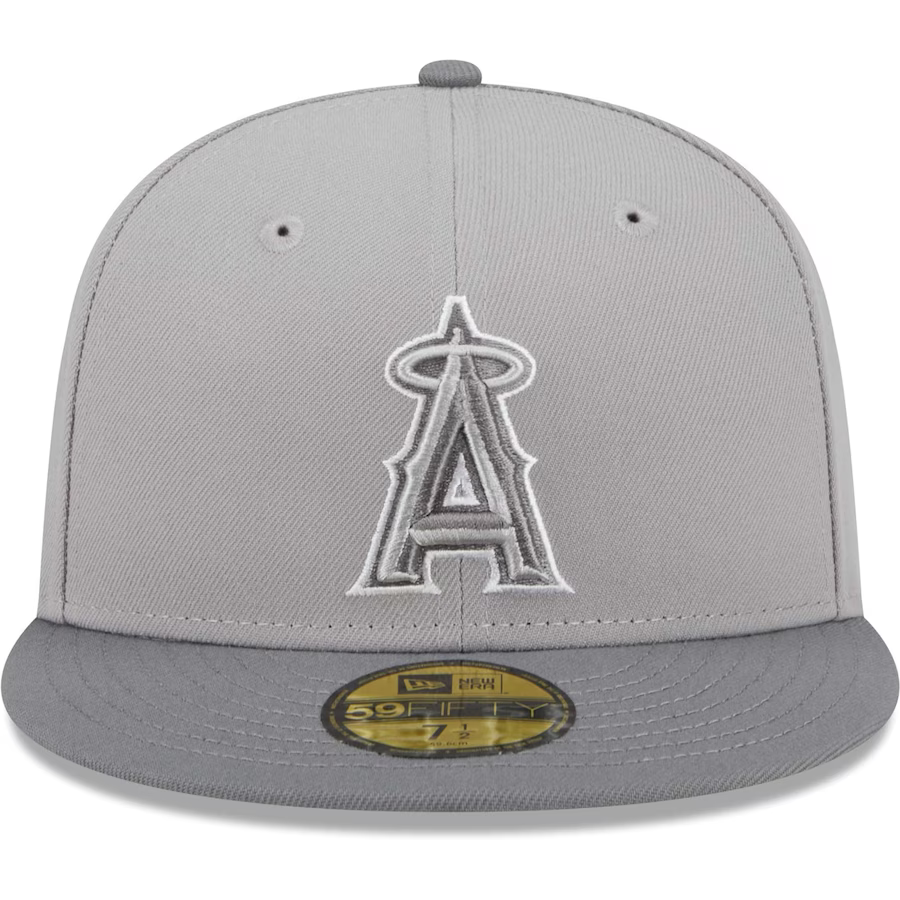New Era Los Angeles Angels Gray Green Undervisor 2023 59FIFTY Fitted Hat