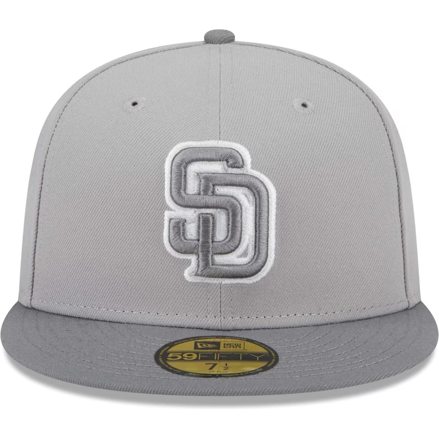 New Era San Diego Padres Gray Green Undervisor 2023 59FIFTY Fitted Hat