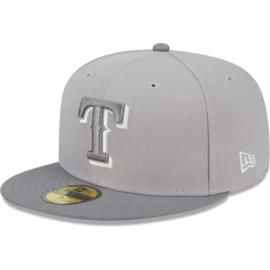 New Era Texas Rangers Gray Green Undervisor 2023 59FIFTY Fitted Hat