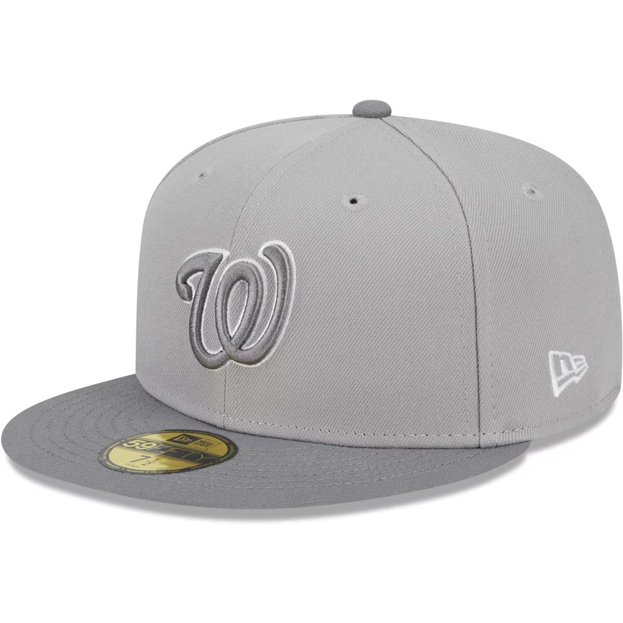 New Era Washington Nationals Gray Green Undervisor 2023 59FIFTY Fitted Hat
