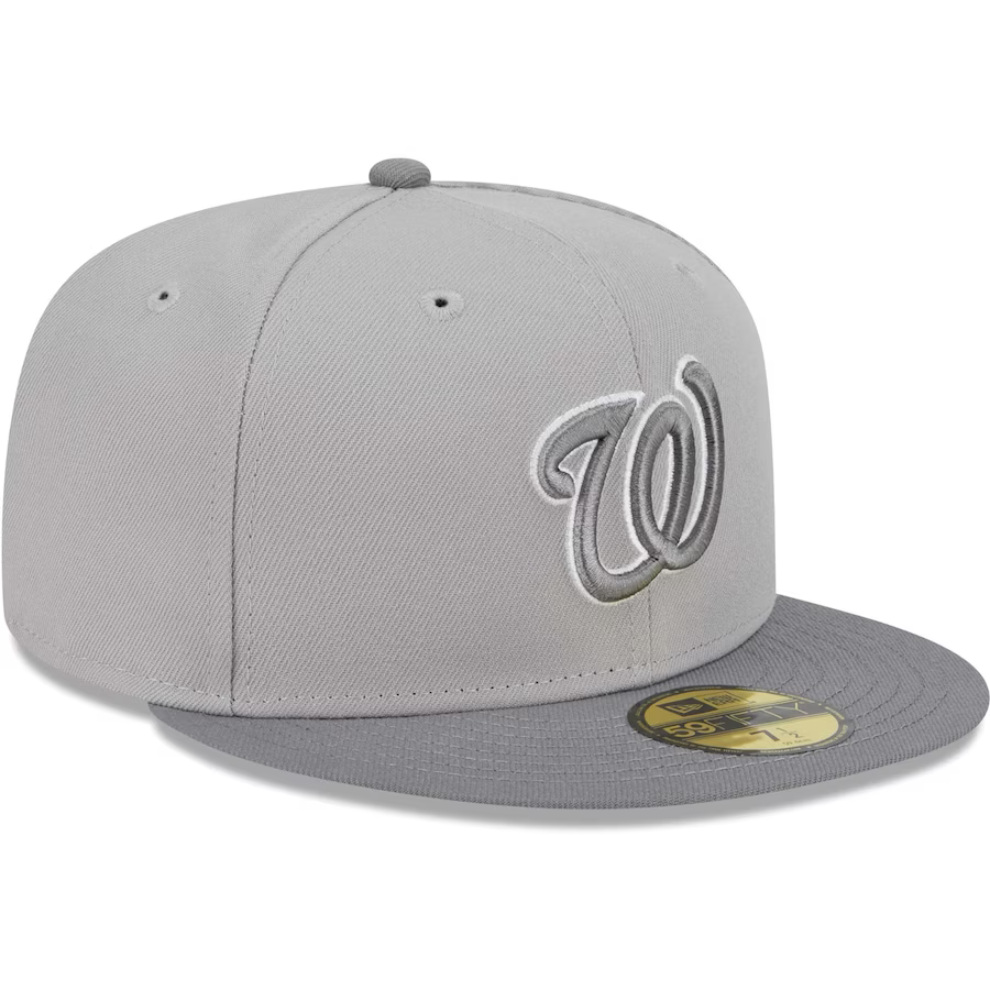 New Era Washington Nationals Gray Green Undervisor 2023 59FIFTY Fitted Hat