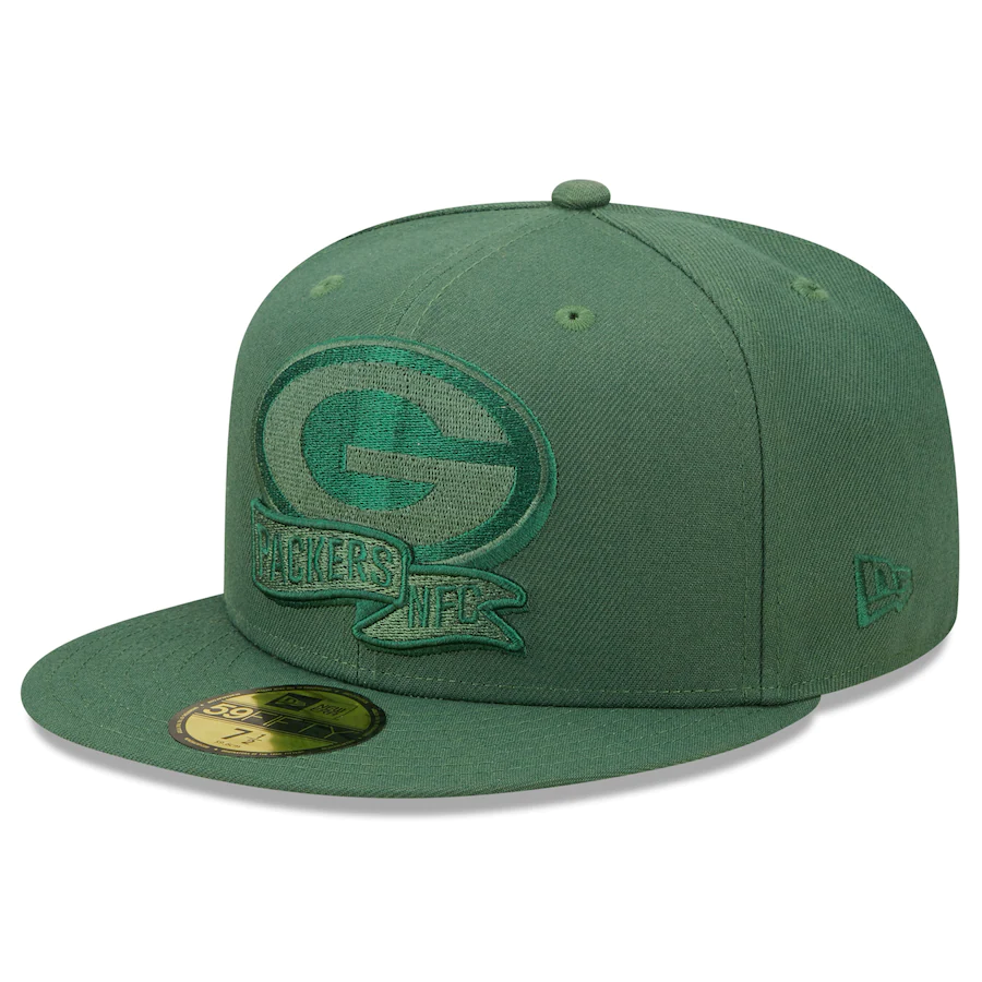 New Era Philadelphia Eagles Dark Green Tonal 2022 Sideline 59FIFTY Fitted Hat