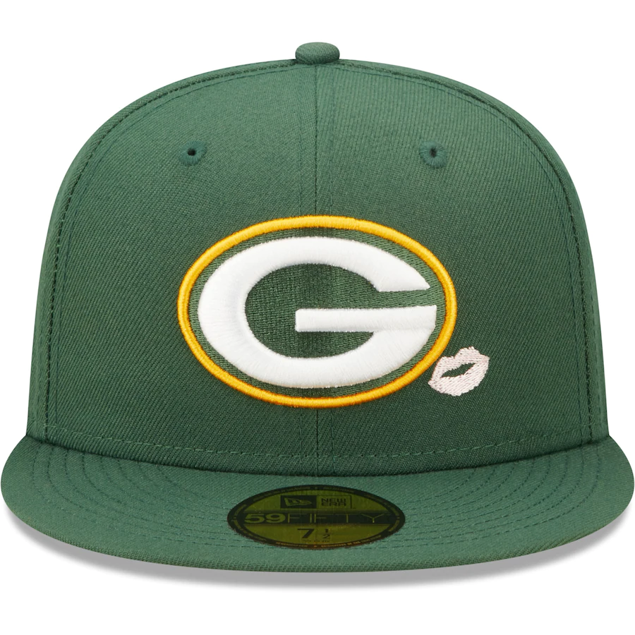 New Era Green Bay Packers Lips 59FIFTY Fitted Hat