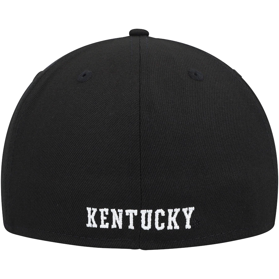 New Era Kentucky Wildcats Black & White 59FIFTY Fitted Hat