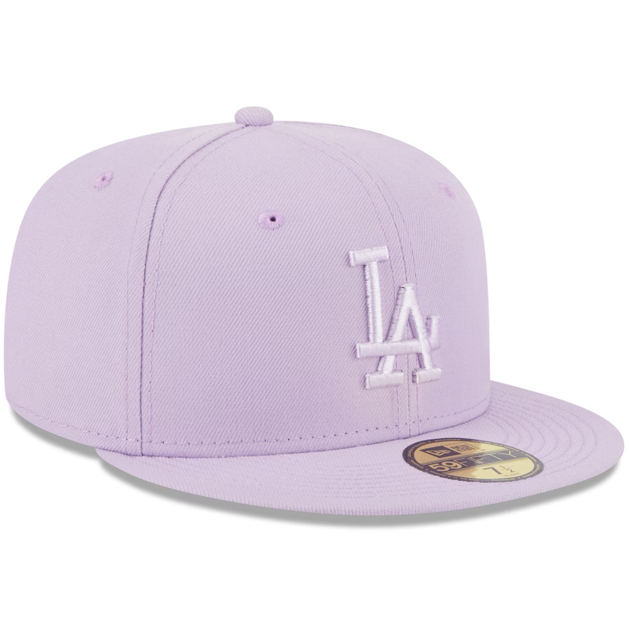 New Era Los Angeles Dodgers Lavender 59FIFTY Fitted Hat
