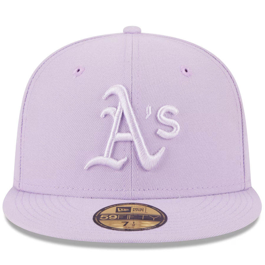 New Era Oakland Athletics Lavender 59FIFTY Fitted Hat