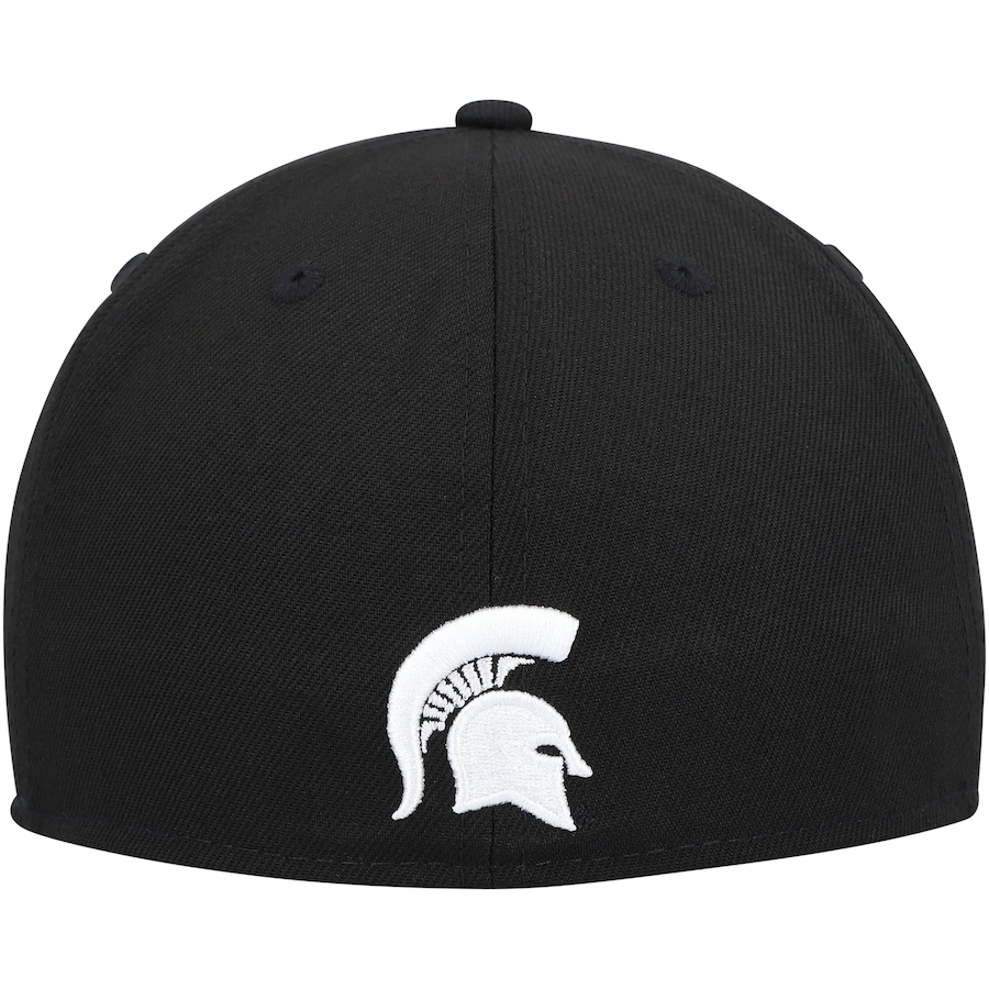 New Era Michigan State Spartans Black & White 59FIFTY Fitted Hat
