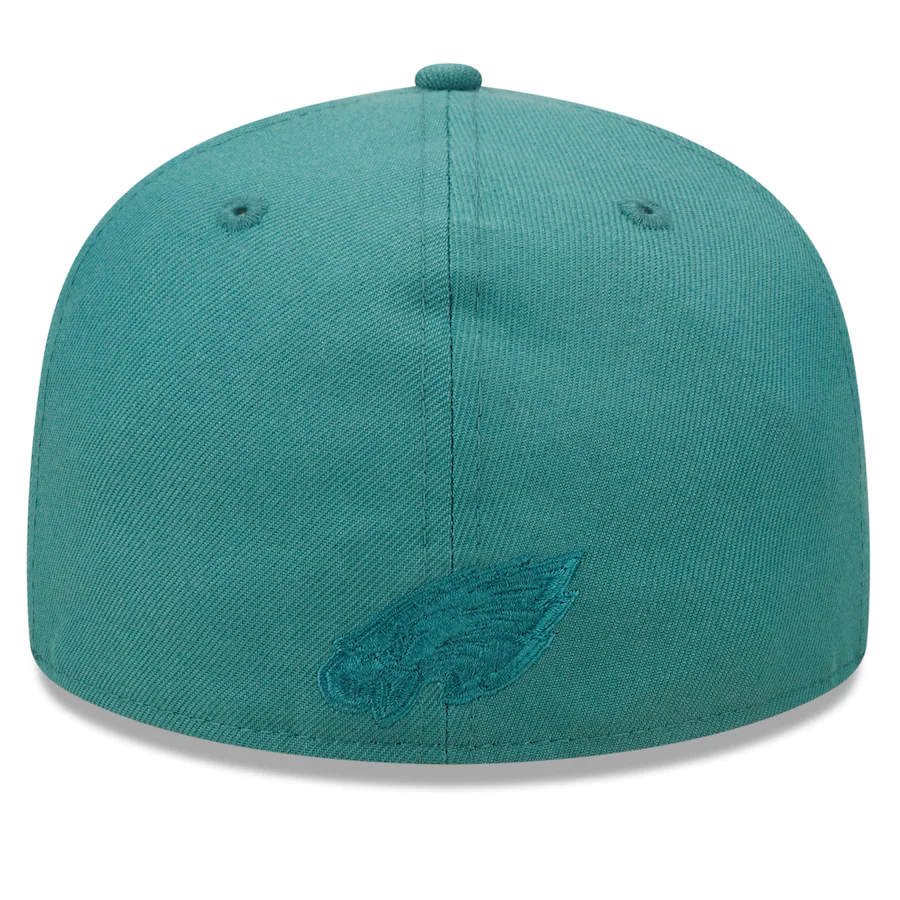 New Era Philadelphia Eagles Blue-Green Tonal 2022 Sideline 59FIFTY Fitted Hat