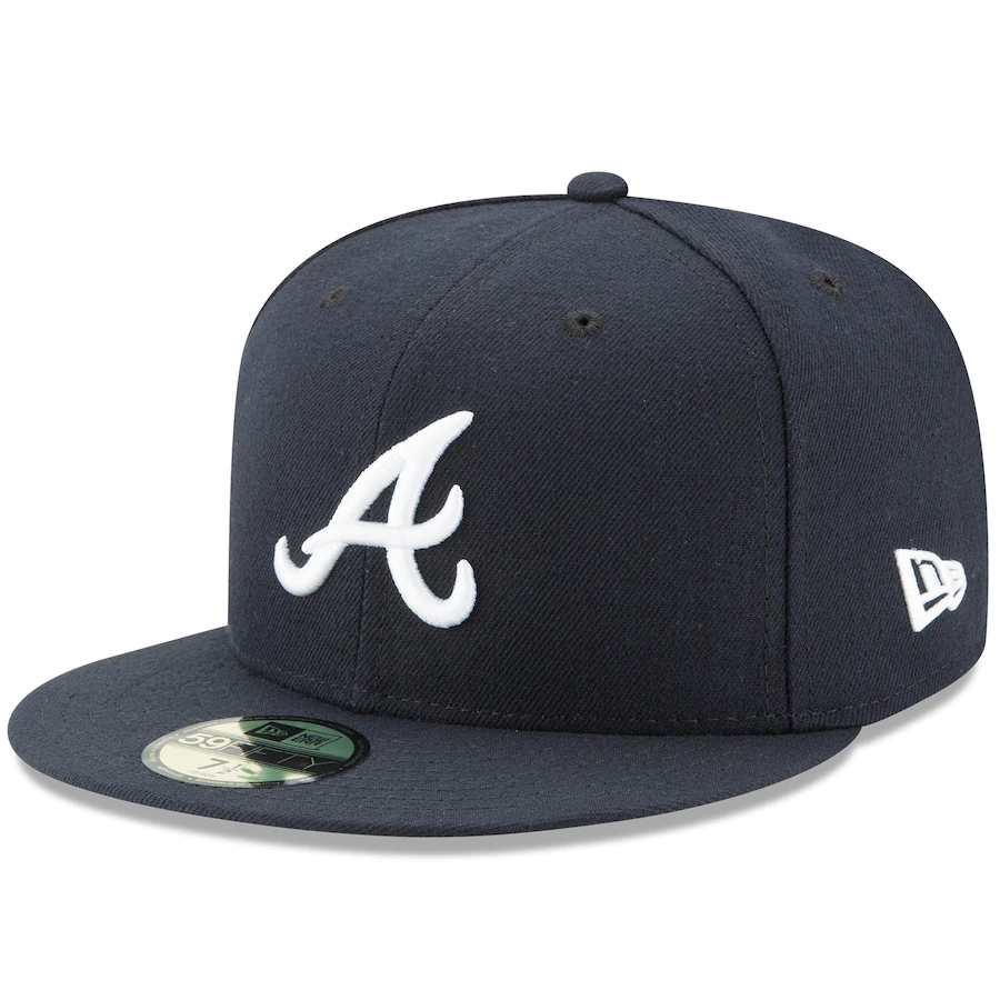 New Era Atlanta Braves Navy Blue 2022 Postseason 59FIFTY Fitted Hat