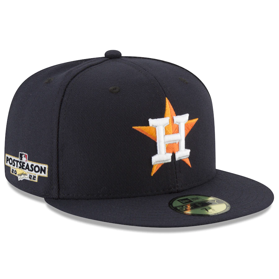 New Era Houston Astros 2022 Postseason Game Navy 59FIFTY Fitted Hat