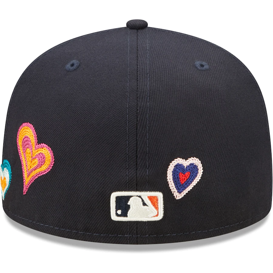 New Era Houston Astros Navy Chain Stitch Heart 59FIFTY Fitted Hat