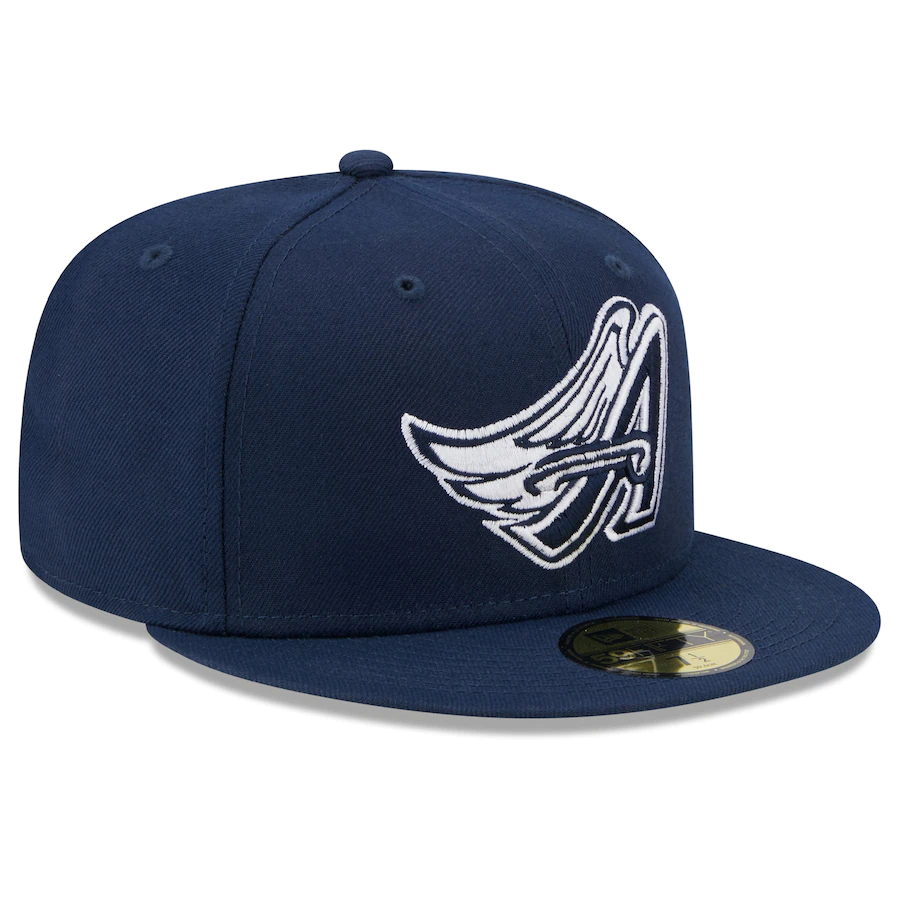 New Era Los Angeles Angels Navy Oceanside Green Undervisor 59FIFTY Fitted Hat