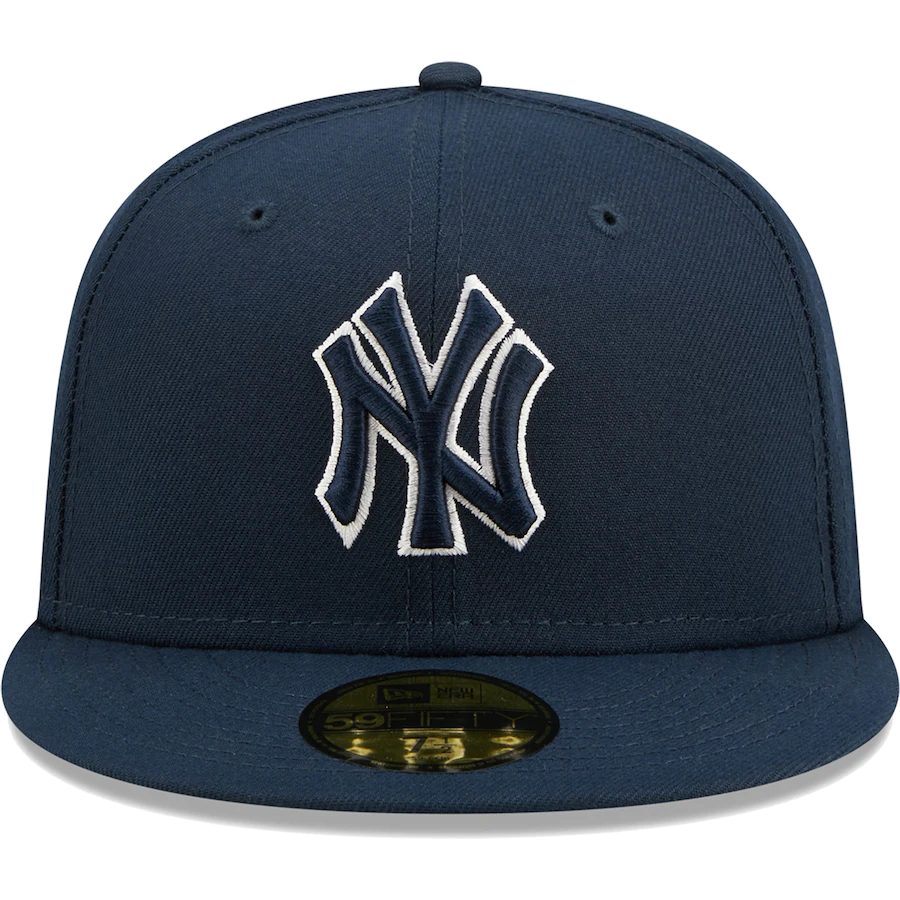 New Era New York Yankees Navy Oceanside Green Undervisor 59FIFTY Fitted Hat