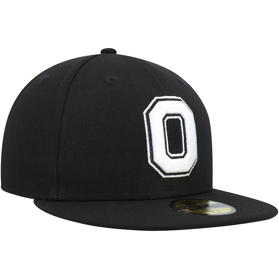 New Era Ohio State Buckeyes Black & White 59FIFTY Fitted Hat