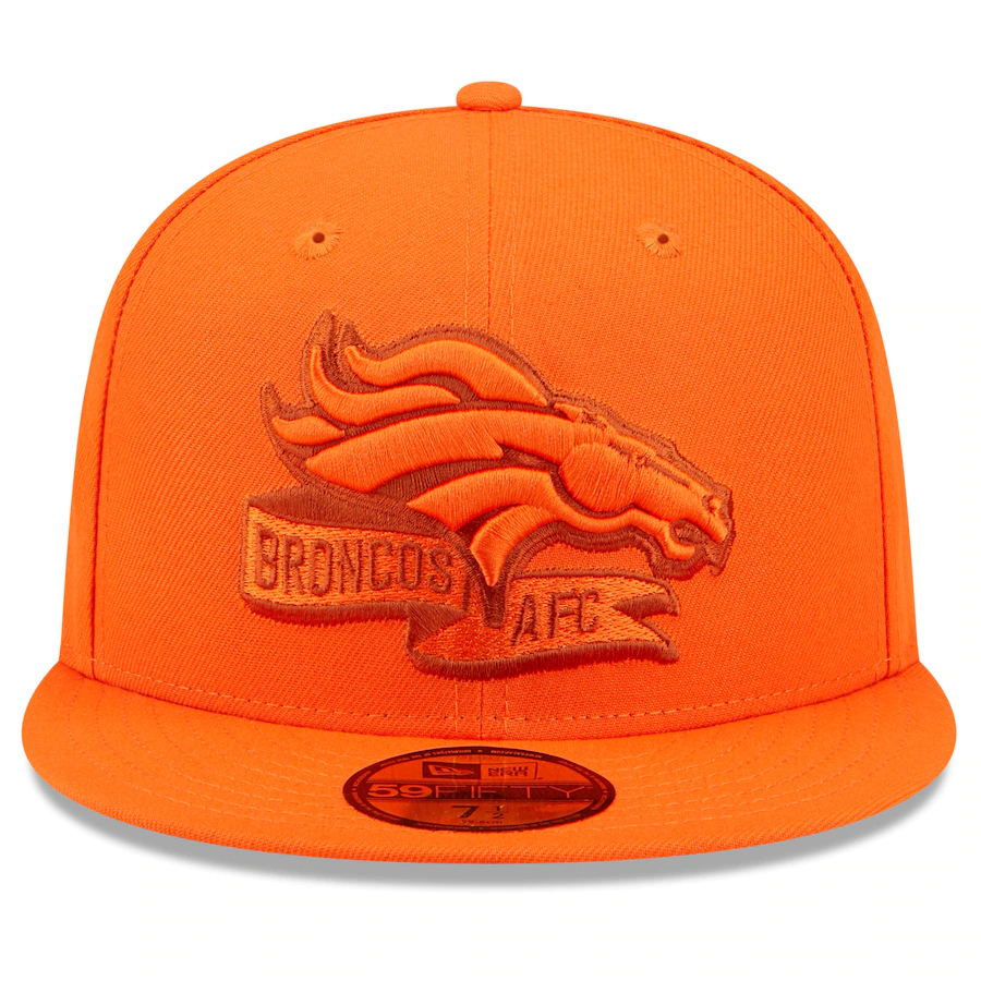 New Era Denver Broncos Orange Tonal 2022 Sideline 59FIFTY Fitted Hat