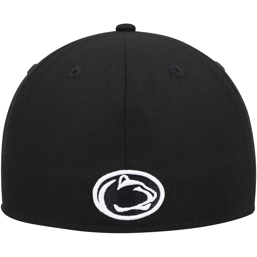 New Era Penn State Nittany Lions Black & White 59FIFTY Fitted Hat
