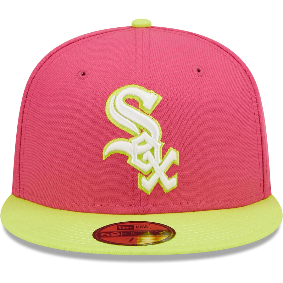 New Era Chicago White Sox Pink 2005 World Series Champions Beetroot Cyber 59FIFTY Fitted Hat