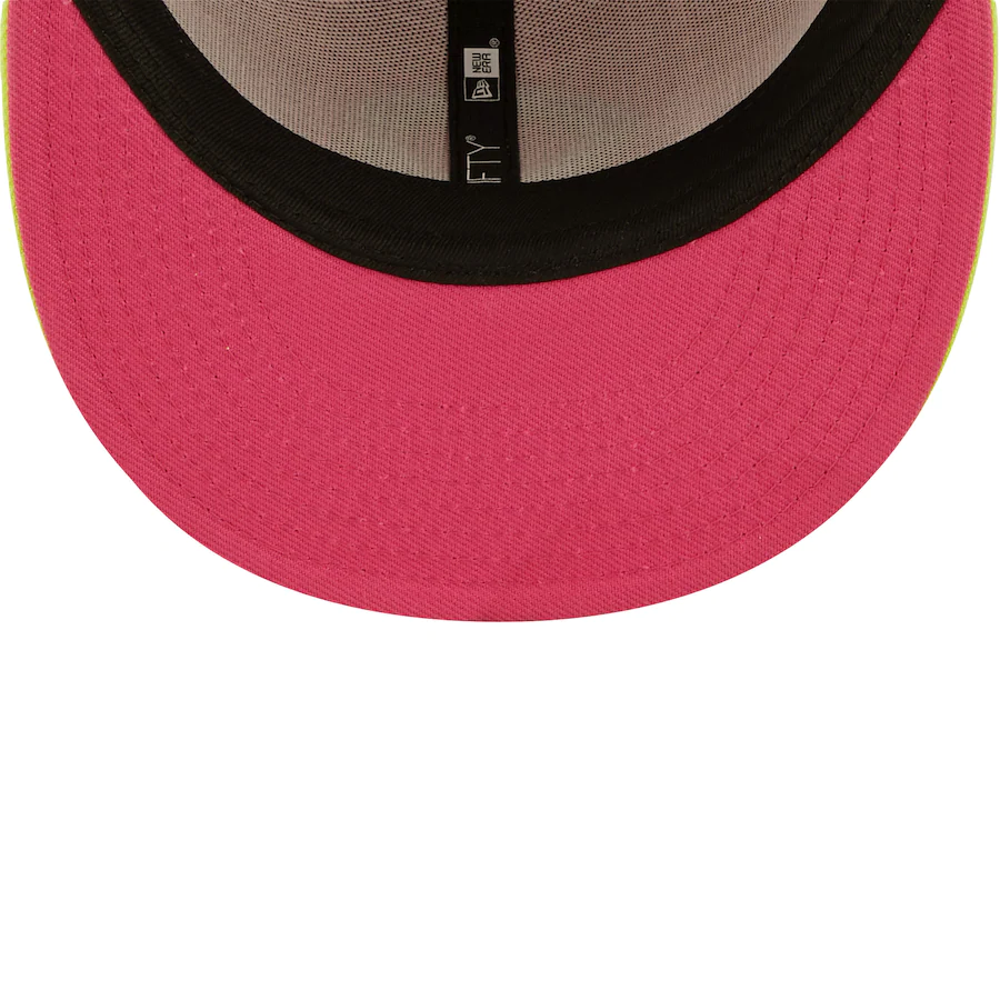 New Era Cincinnati Reds Pink 1990 World Series Champions Beetroot Cyber 59FIFTY Fitted Hat