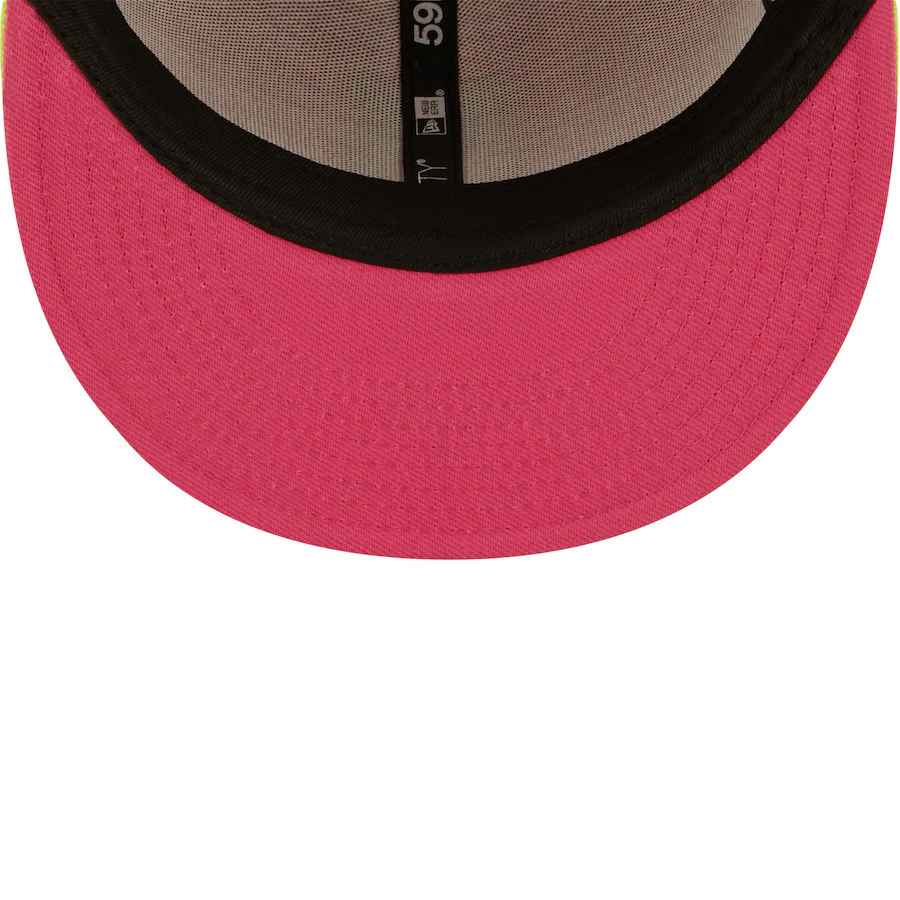 New Era Pittsburgh Pirates Pink 76th World Series Champions Beetroot Cyber 59FIFTY Fitted Hat