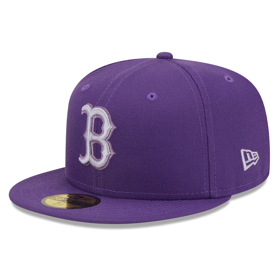 New Era Boston Red Sox Alternate Purple Lavender Undervisor 59FIFTY Fitted Hat